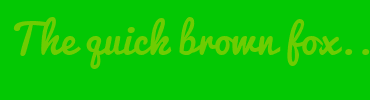 Image with Font Color 6ECC02 and Background Color 03C803